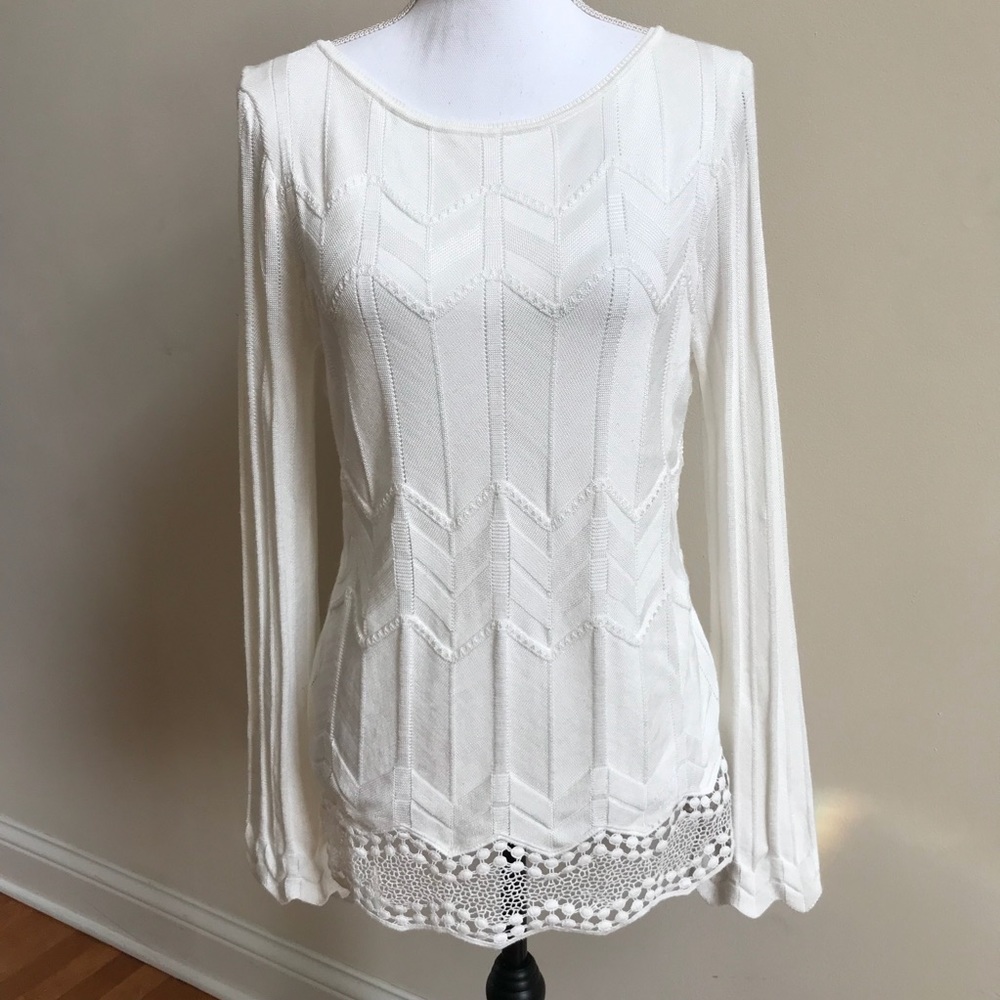 White House Black Market Ivory Sweater